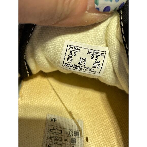 Vans Unisex Checkered Old School Black & White Shoes M=8 W=9.5 - Picture 12 of 12